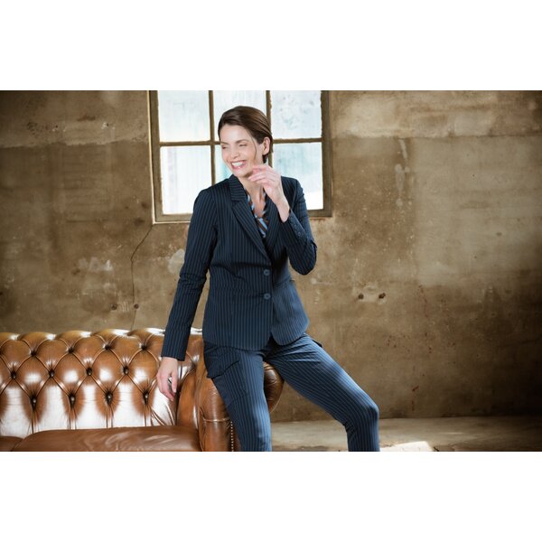 TQ Amsterdam Karin broek travelstof stripe