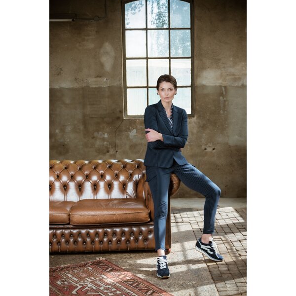 TQ Amsterdam Karin broek travelstof stripe