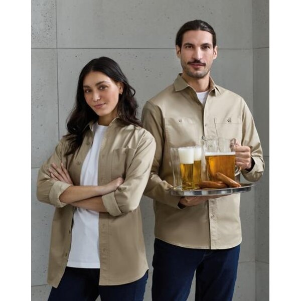 Premier Oversized unisex horeca overhemd - 60 graden wasbaar