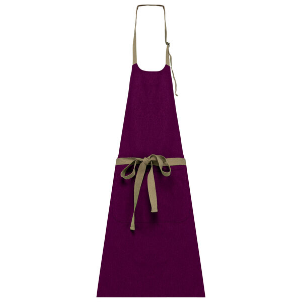 Kariban Ecologisch schort met contrastkleur