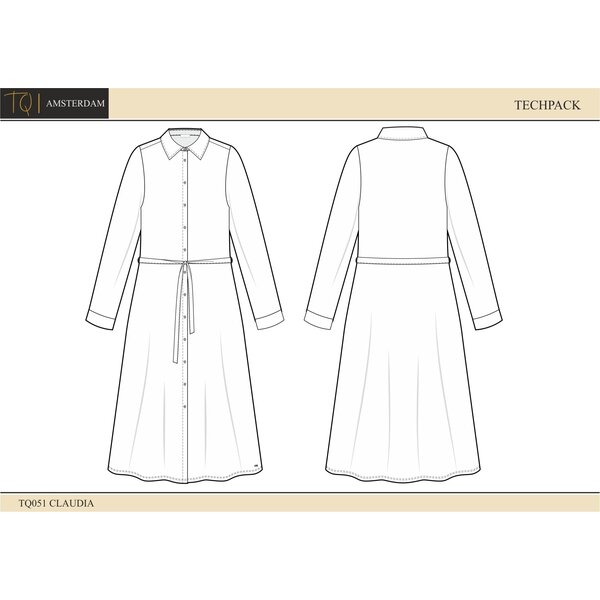 TQ Amsterdam Jurk Claudia Travelstof