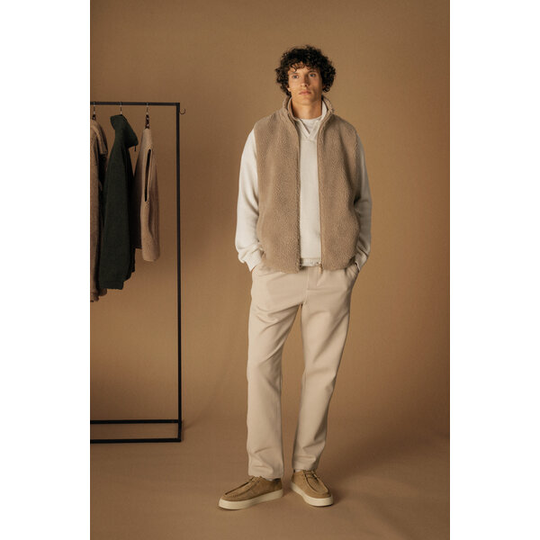 Spasso Mouwloos Sherpa vest heren