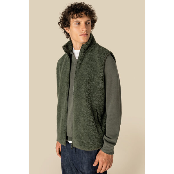 Spasso Mouwloos Sherpa vest heren