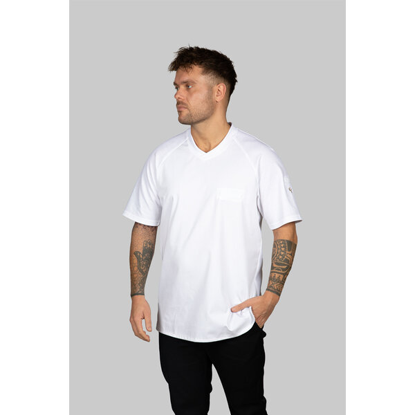 Cheffix Koksbuis man Jona  in 4 kleuren - Comfort Stretch - korte mouw