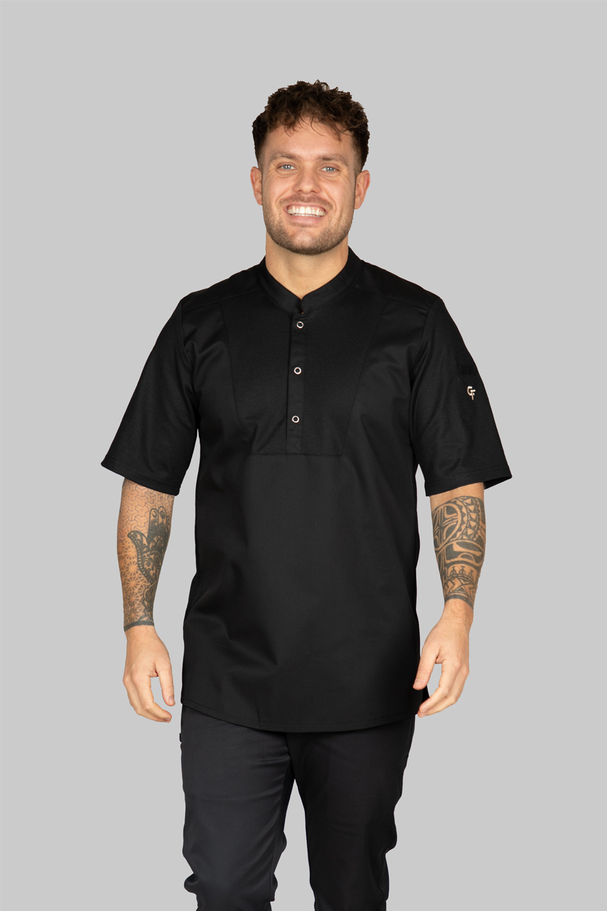 Koksbuis man ICE  in 4 kleuren - Comfort Stretch  korte mouw