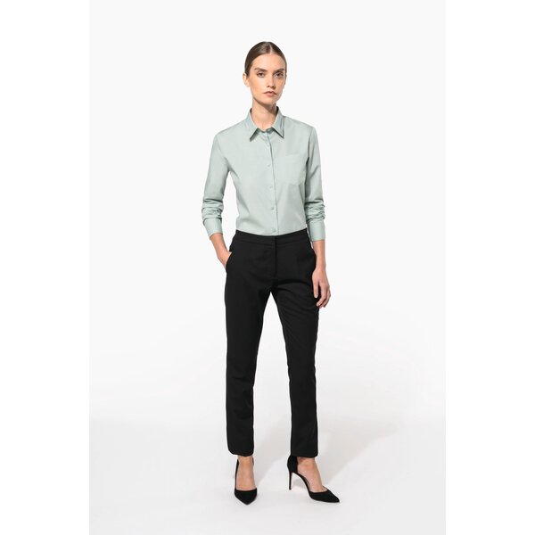 Kariban  Dames Blouse lange mouw Bruin / Zand / Groen tinten