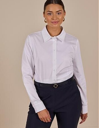 Poplin blouse wit -  NEW