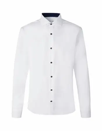 Overhemd heren met contrast non iron
