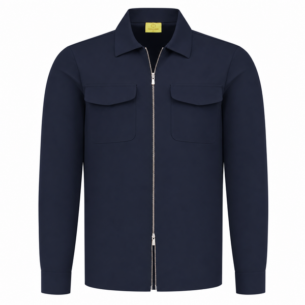 L'essenziali Overshirt travelstof Zip