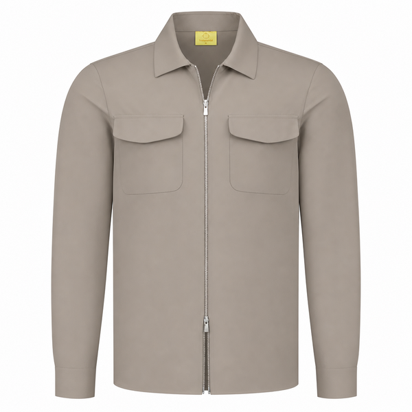 L'essenziali Overshirt travelstof Zip