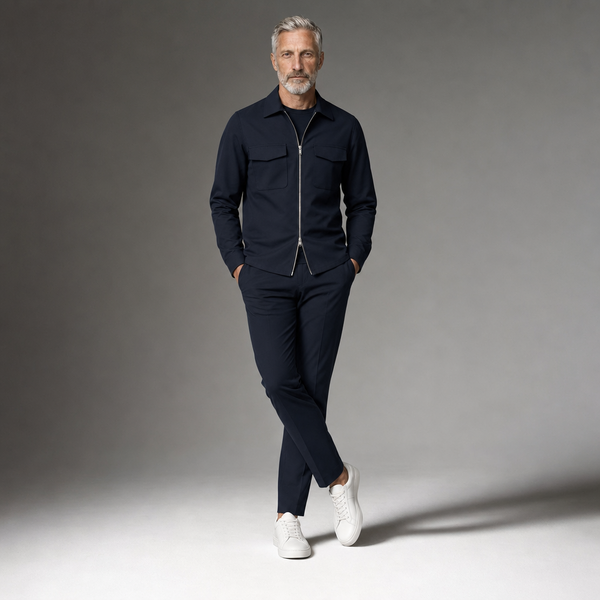 L'essenziali Overshirt travelstof Zip