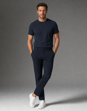 T-shirt travelstof heren. Passend bij Studio Anneloes