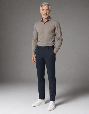 Dress shirt travelstof heren. Passend bij Studio Anneloes