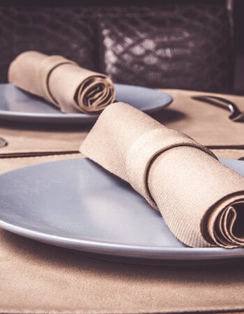 Placemat rechthoek dubbelzijdig - 30x45 cm - PU-leder