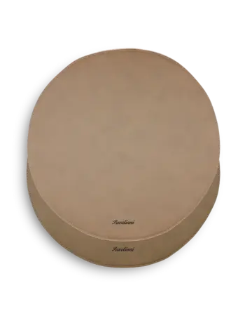 Placemat rond dubbelzijdig - 40 cm - PU-leder