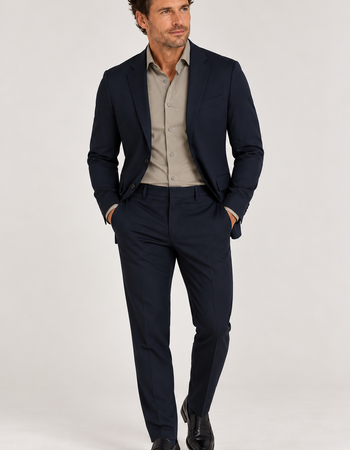 Blazer heren gevoerd travelstof