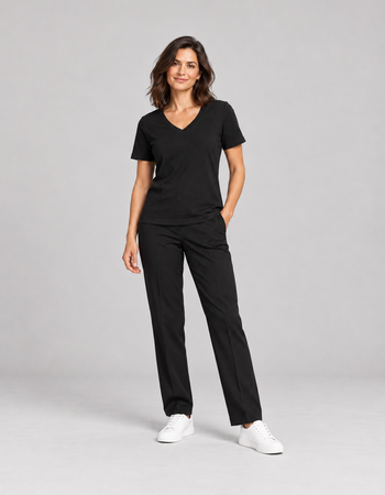 Shirt met v-hals Belle