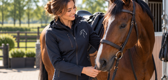 Softshell Jas Paardensport met Logo 