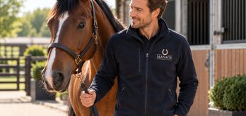 Fleecevesten Paardensport met logo