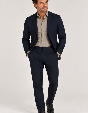 Blazer heren gevoerd travelstof