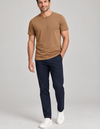 Scarsdale T-shirt heren biologisch katoen interlock