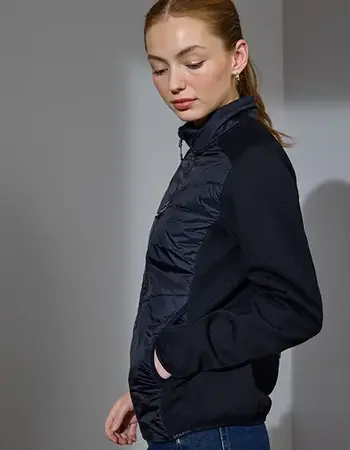 Comfortabel damesjack met lichte voering in zwart of navy