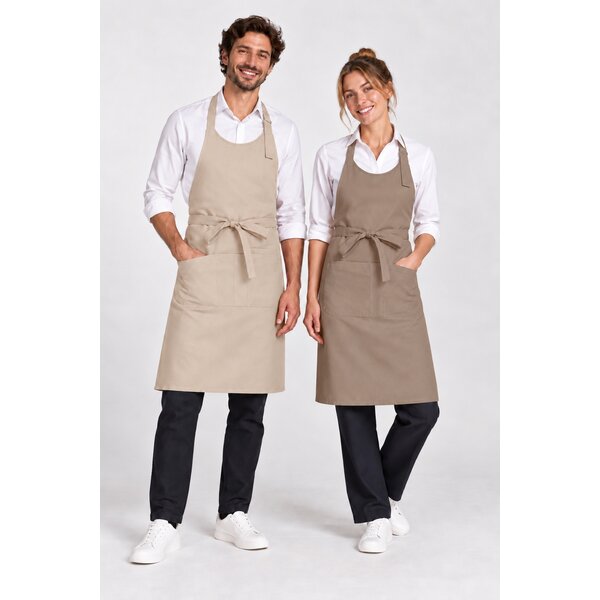 Kariban Hip horeca halterschort | Zand & bruin
