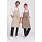 Kariban Hip horeca halterschort | Zand & bruin