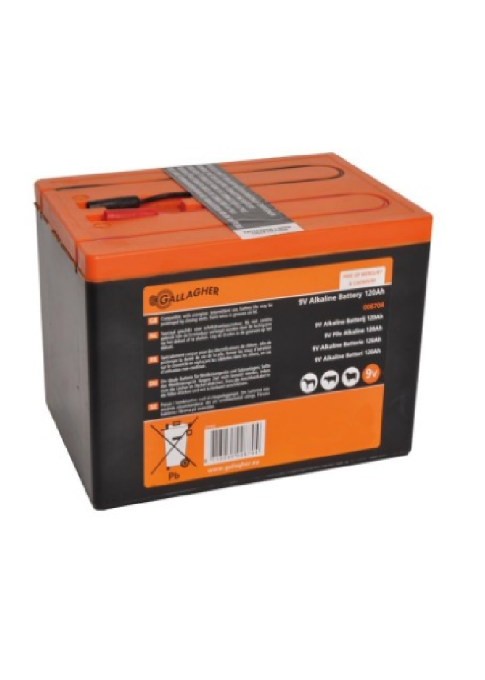 Gallagher Gallagher 9V alkaline batterij 120Ah