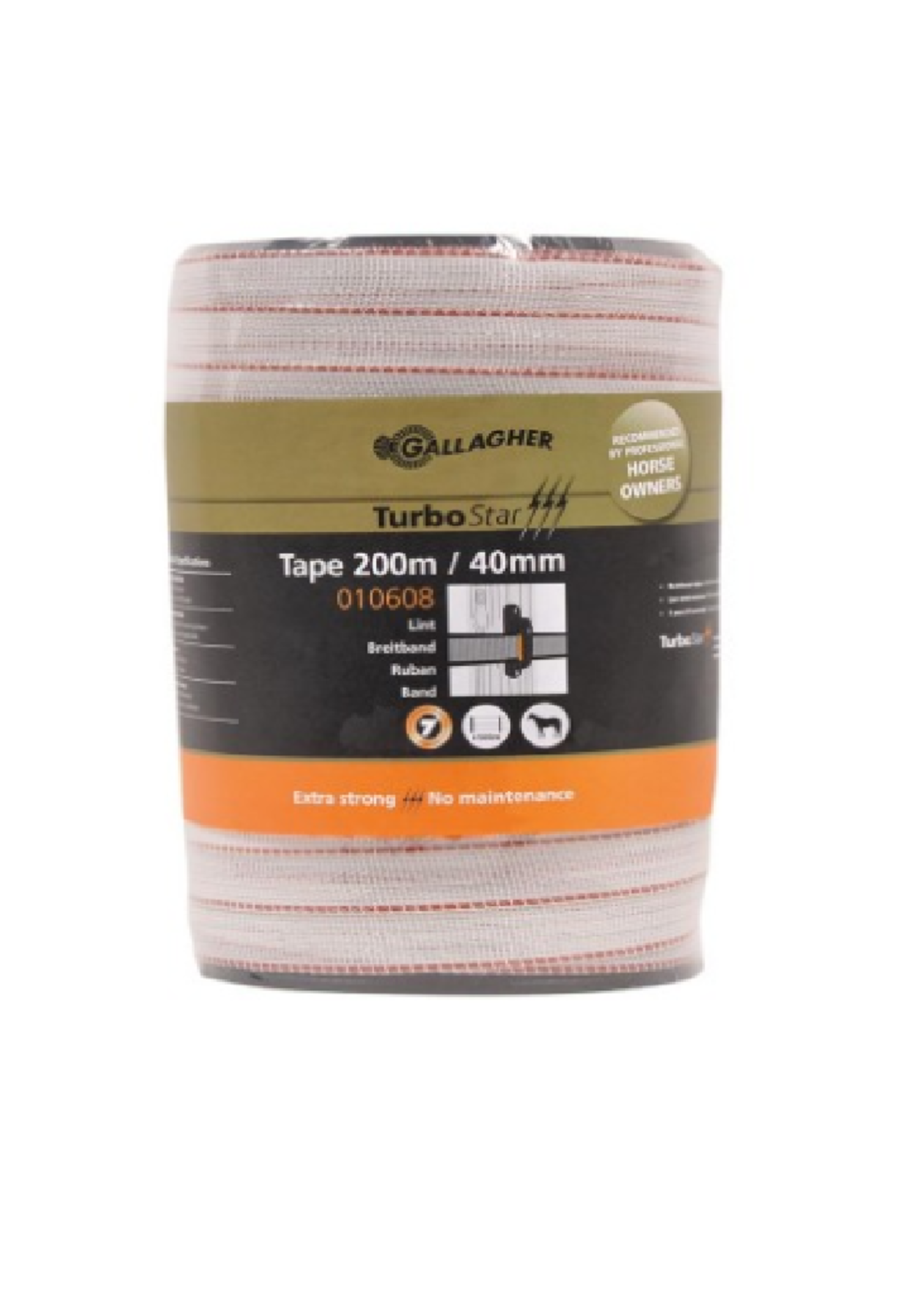 Gallagher Gallagher lint 200m / 40mm wit