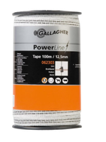 Gallagher Gallagher Lint 100m/12.5mm wit 062303