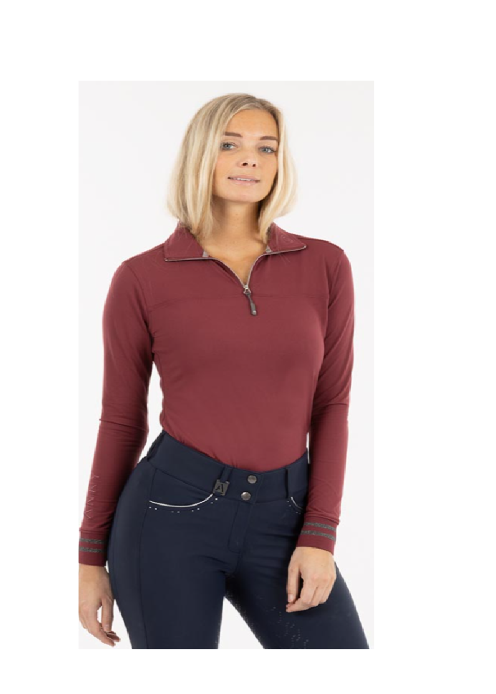 Anky Anky  Halve Rits Lange Mouw Polo Shirt A67594