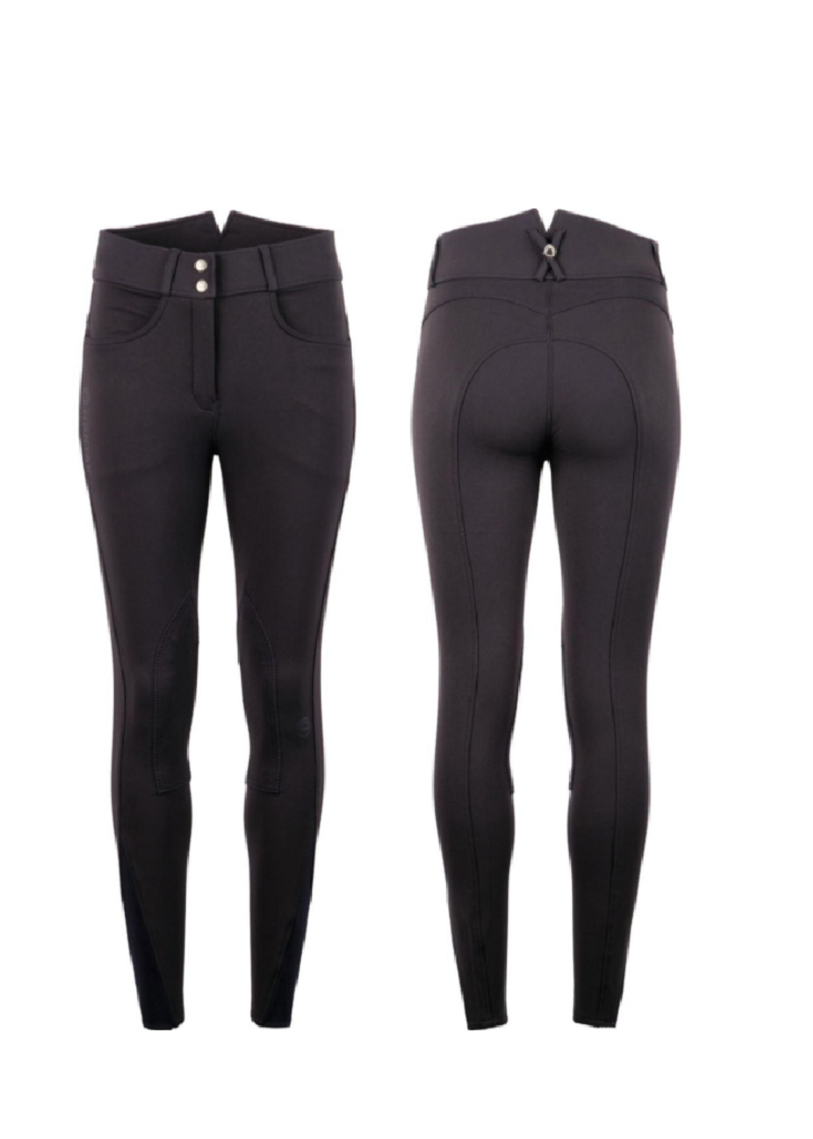 Montar Montar Highwaist knee stof Dames Broek (20782