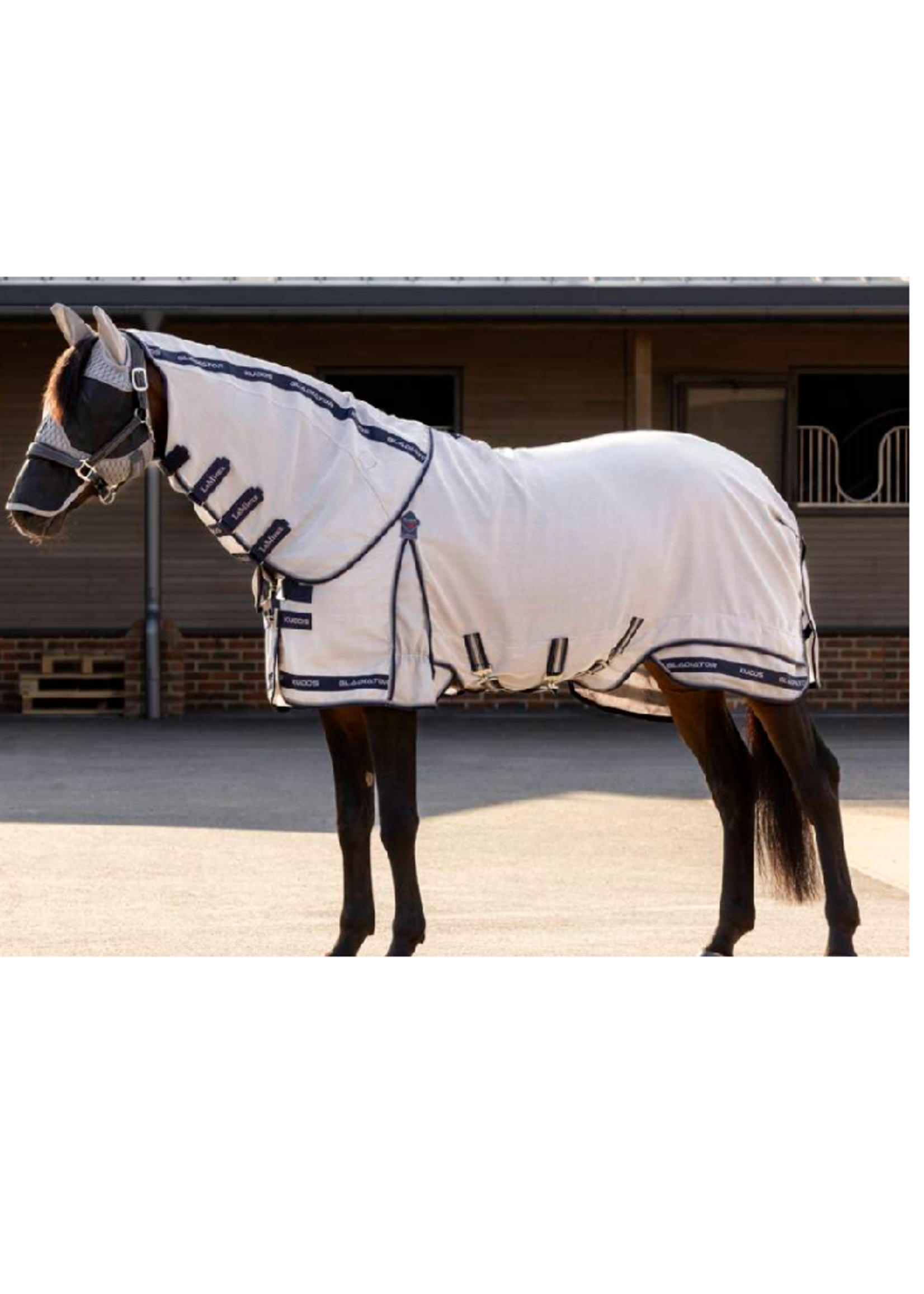 LeMieux Lemieux Kudos Gladiator M Afneenbare Hals Vliegen  Deken