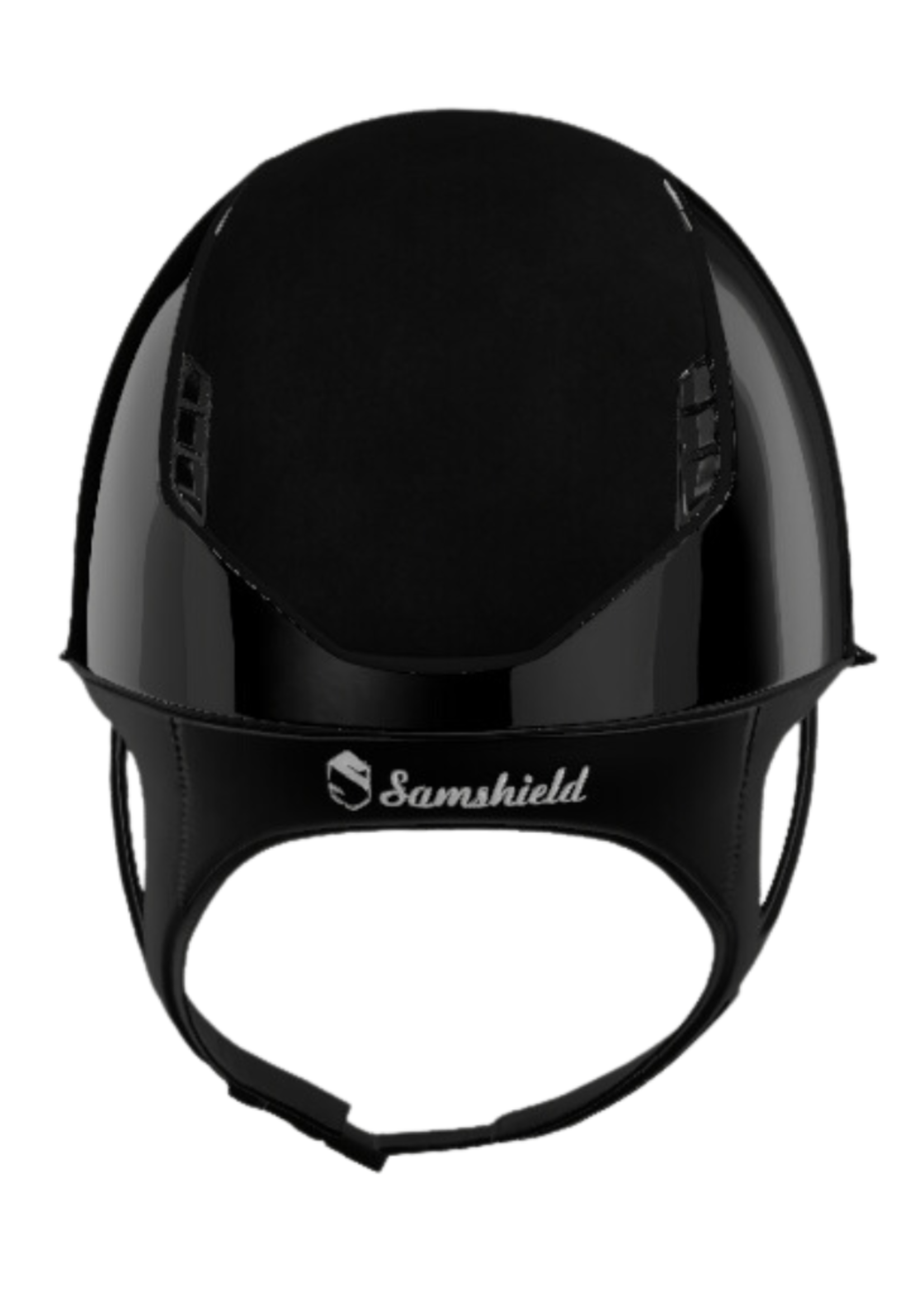 Samshield Samshield 2.0  Miss  Glossy, Top+band Alcantara Blason Crystal Fabric Cap