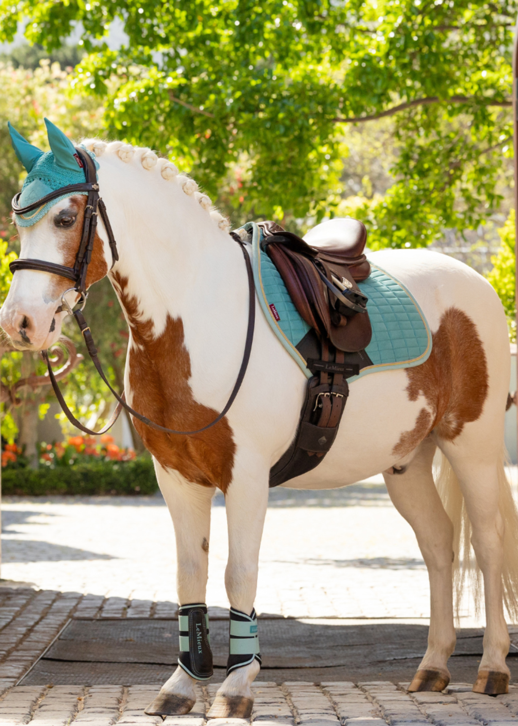 LeMieux Lemieux Mini  Suede Dekje Lagoon  Shetland