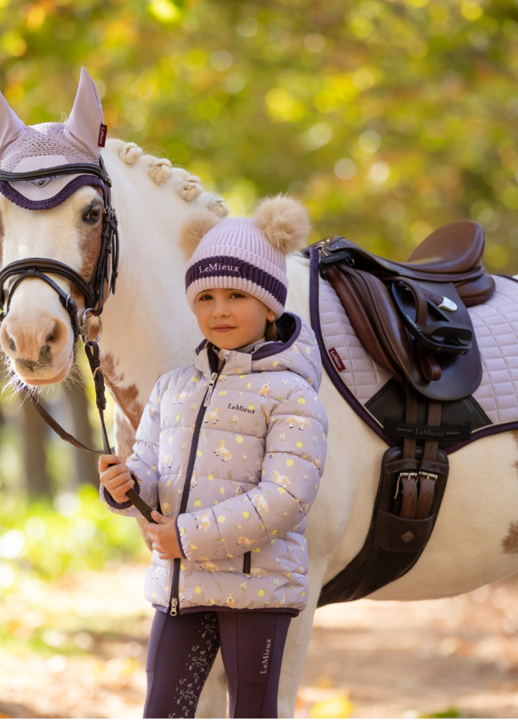 LeMieux Lemieux Mini Printed Puffer Kind Jas