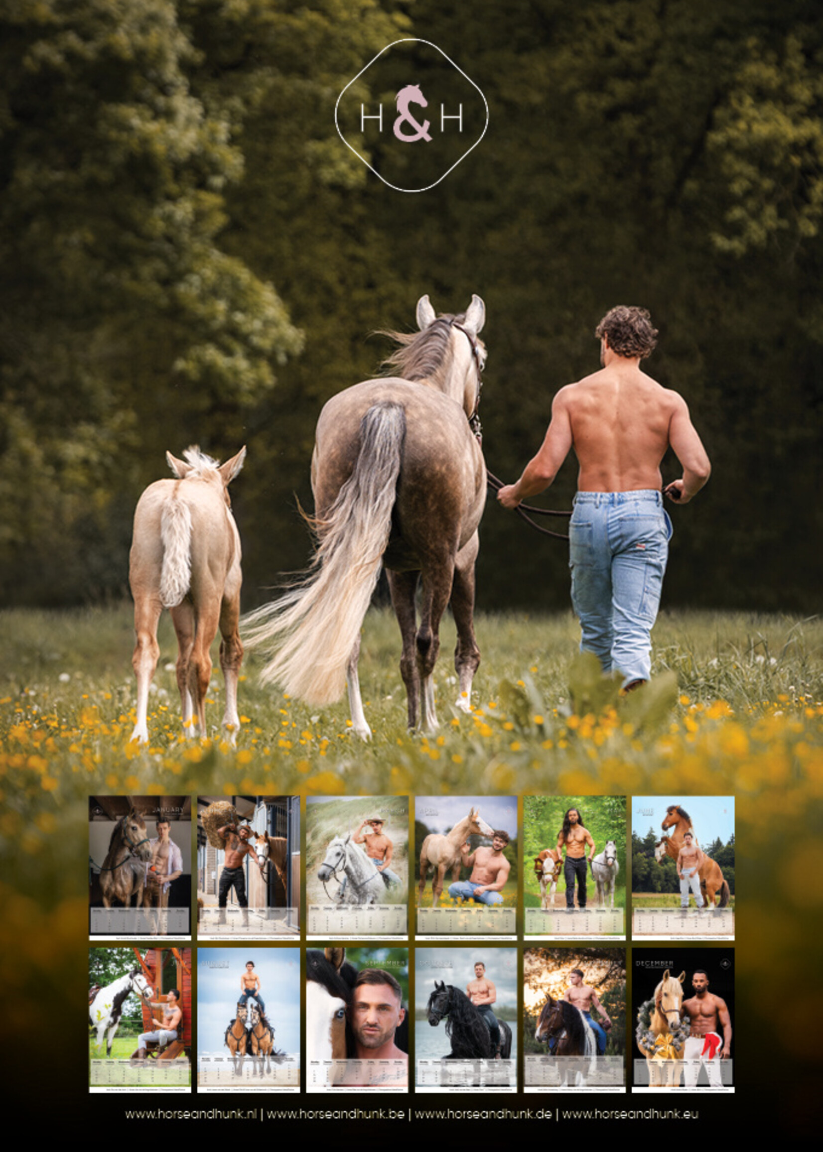 Kalender Horse & Hunk