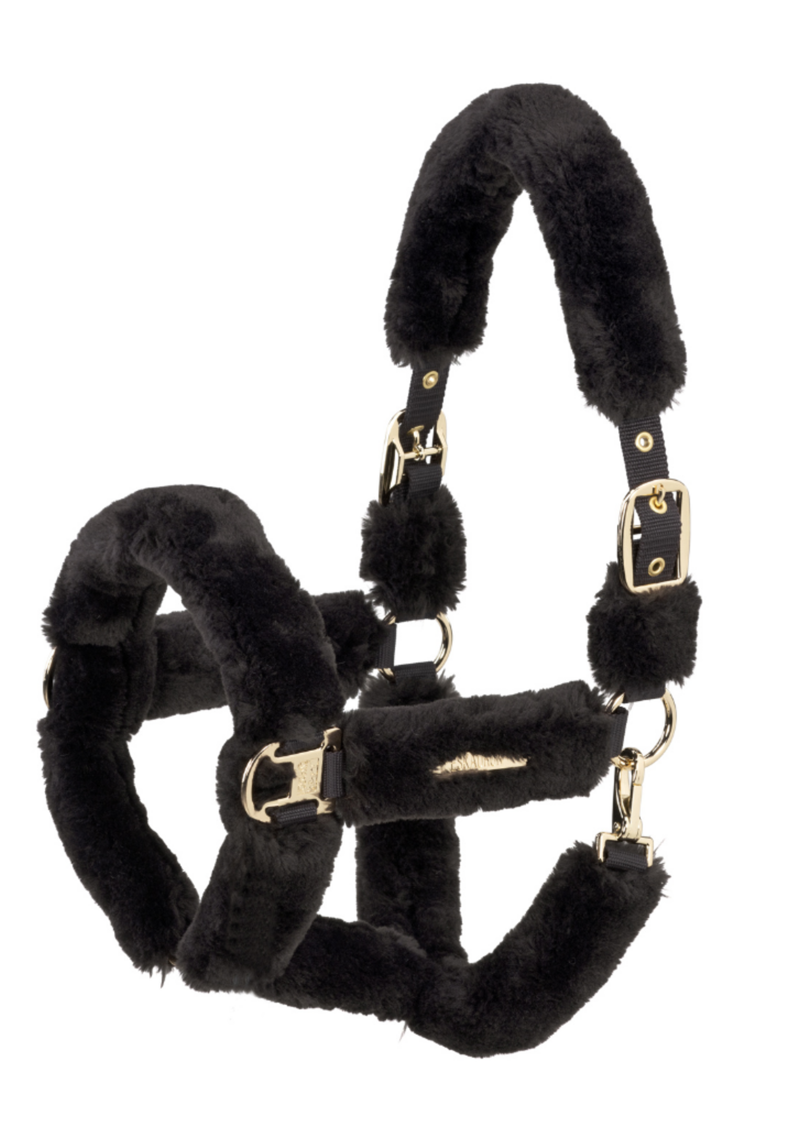 Eskadron Eskadron Heritage Faux Fur Double Pin Halster  Black Truffle 421058874