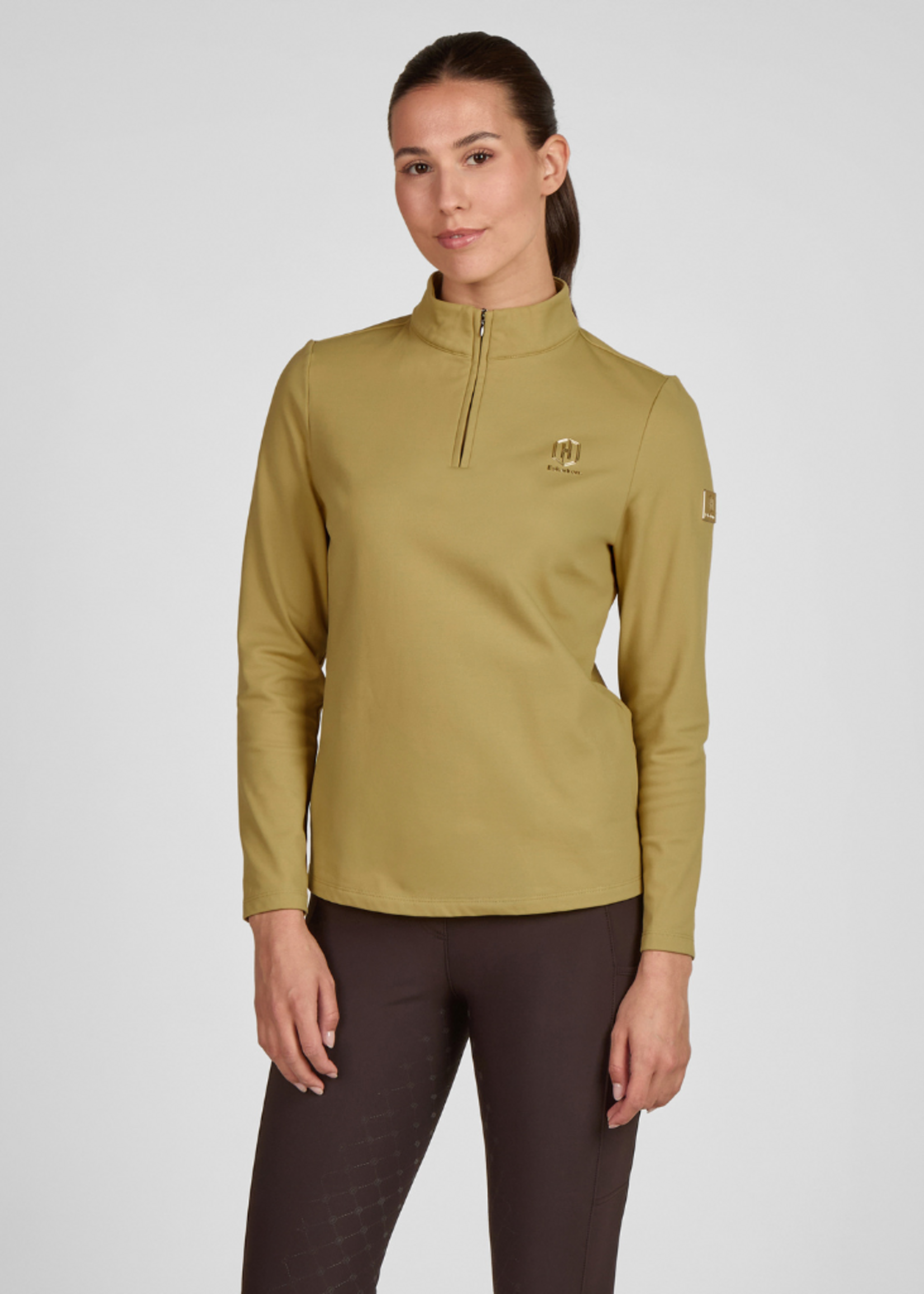 Eskadron Eskadron Heritage Lange Mouw Half Zip  Dames  Shirt Cardamom 822158