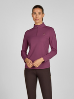 Eskadron Eskadron Heritage Lange Mouw Half Zip  Dames  Shirt Wild Berry