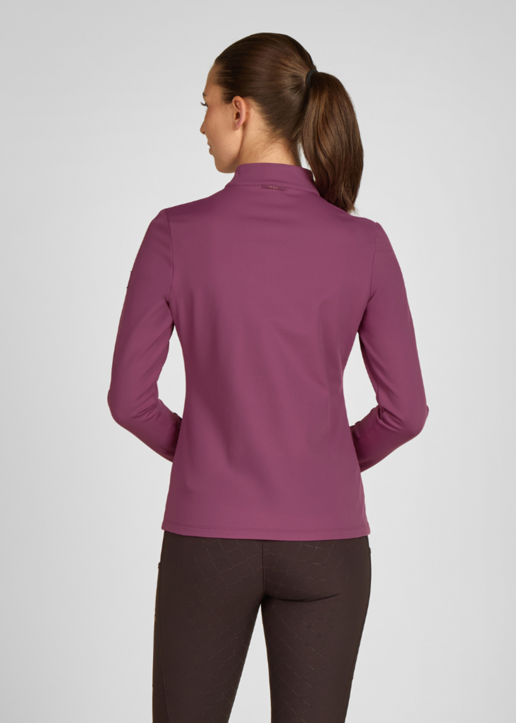 Eskadron Eskadron Heritage Lange Mouw Half Zip  Dames  Shirt Wild Berry  822158