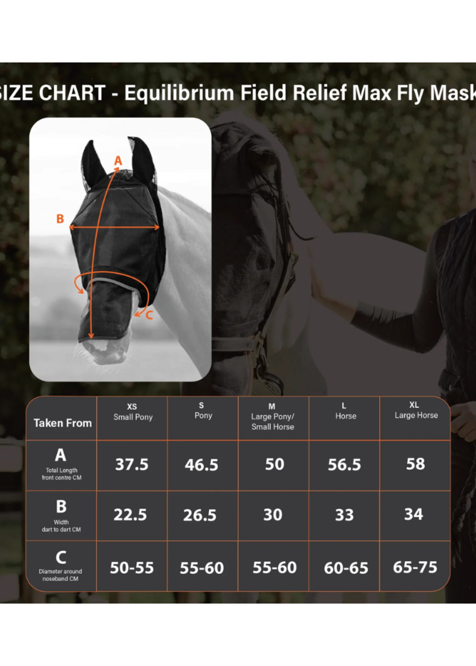 Equilibrium Equilibrium vliegenmasker met oren en met neus