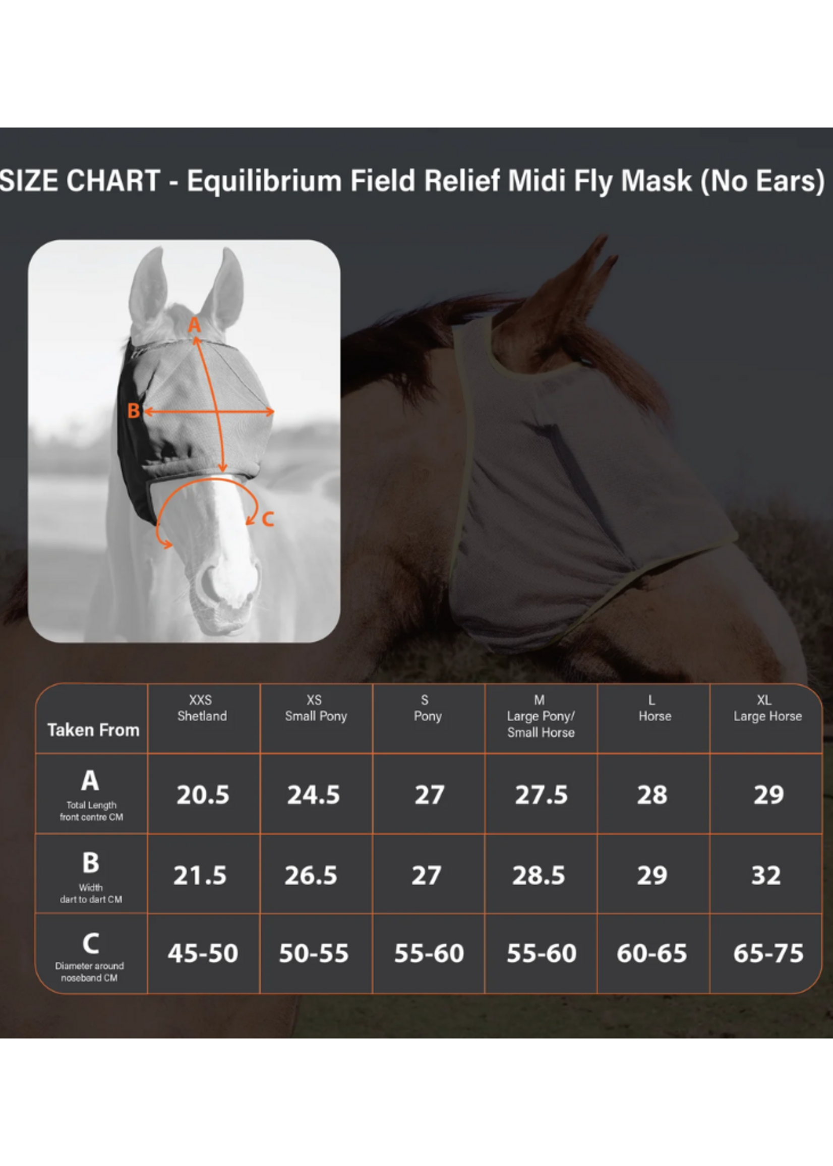 Equilibrium Equilibrium vliegenmasker zonder oren en zonder neus