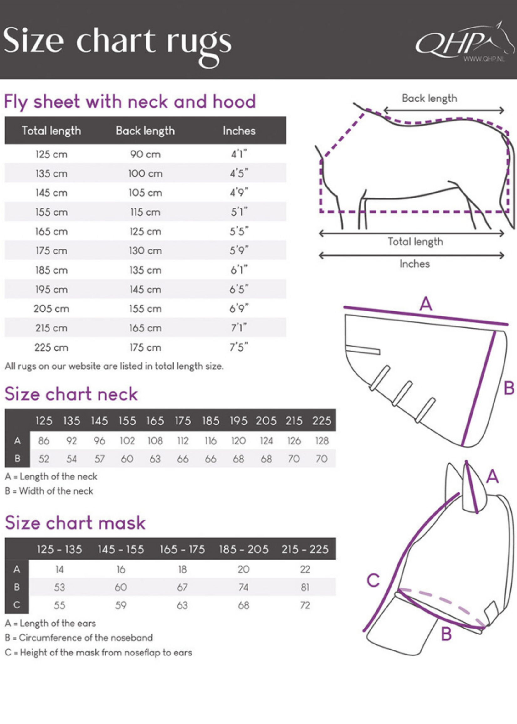 QHP Qhp Vliegendeken met nek en kap