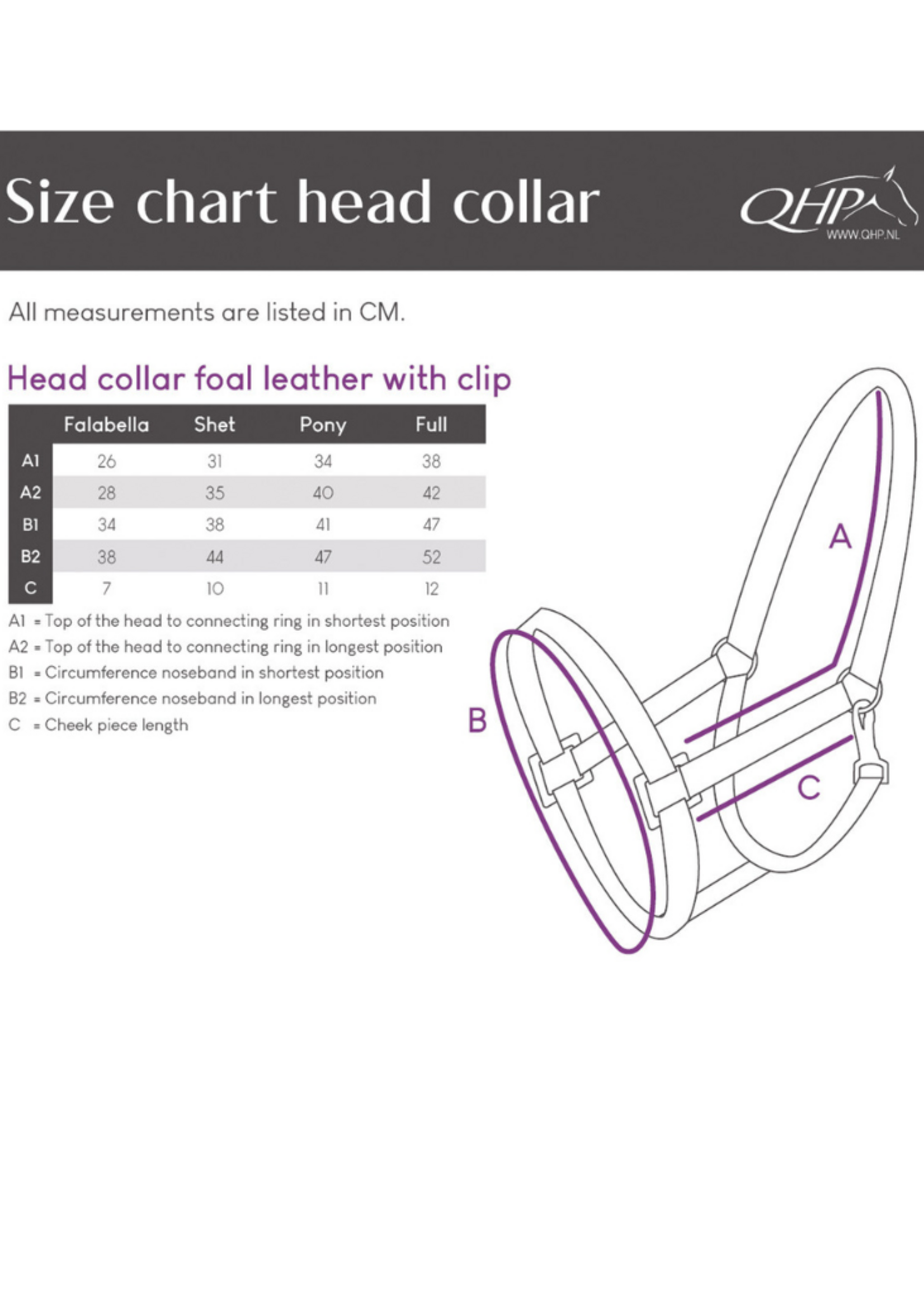 QHP QHP  Leren Veulen Halster 1221