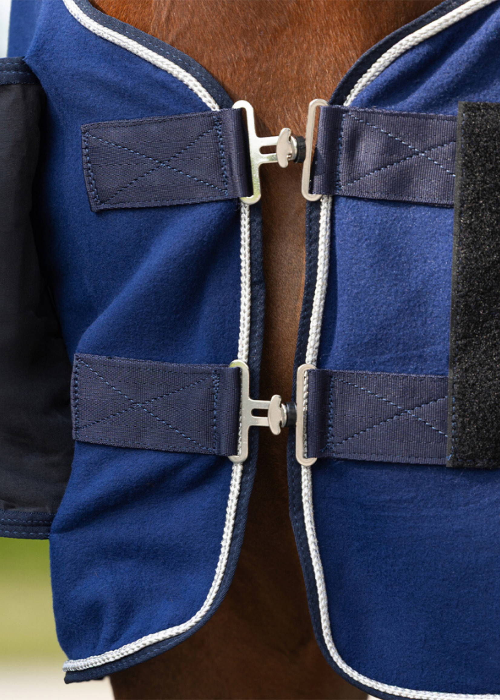 QHP QHP Basis Fleece Ornament Pony Deken  6014