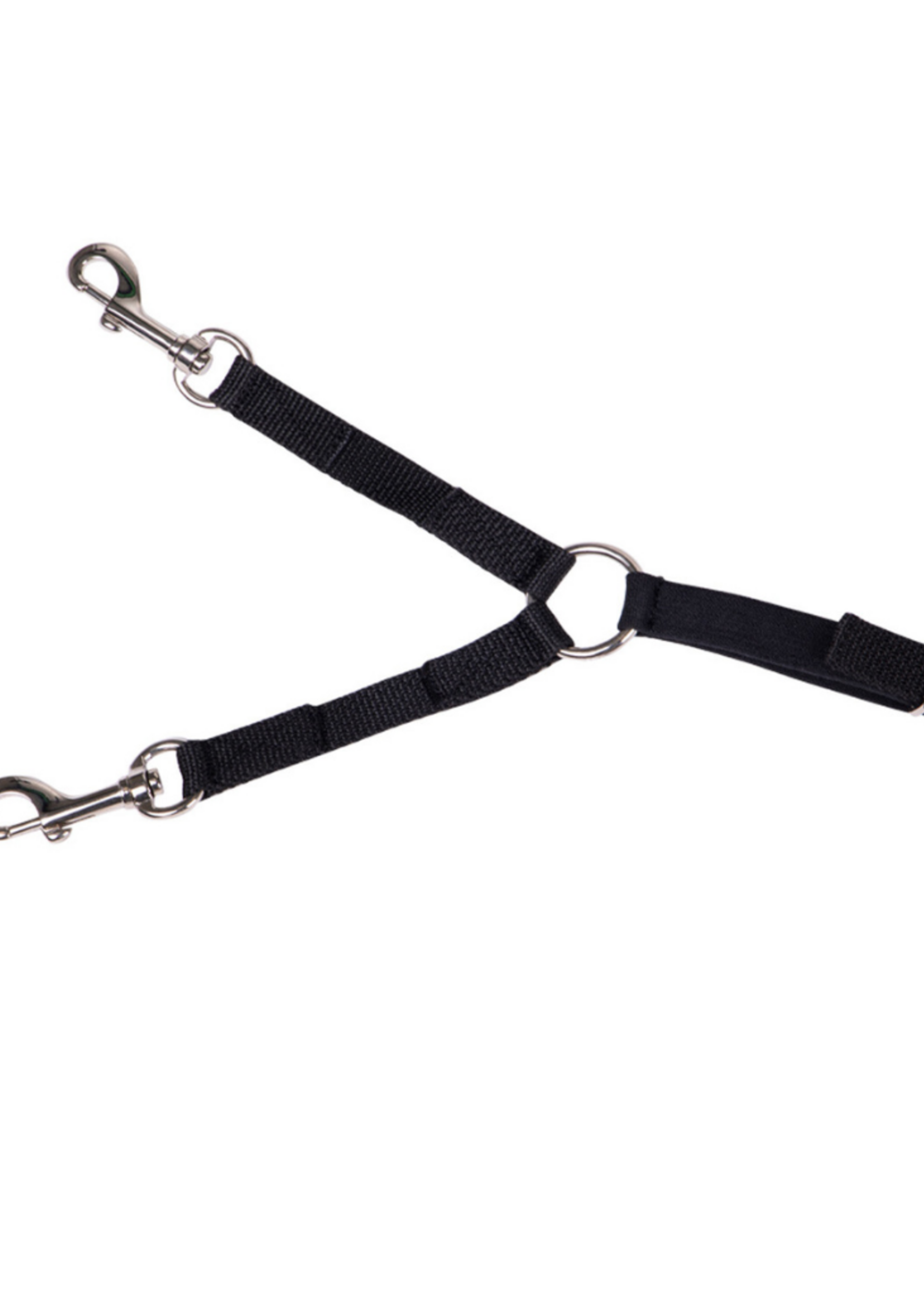 QHP QHP Anti Graas Teugel Riem Zwart Nylon 2187