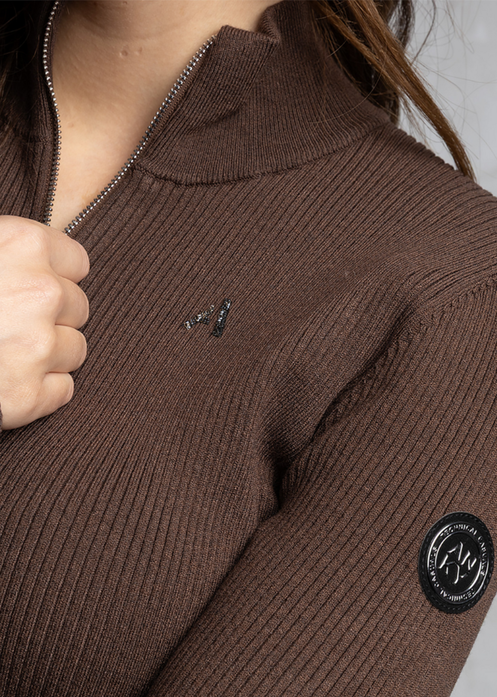Anky Anky Slim Fit Cardigan Dames Vest A67320 Chestnut