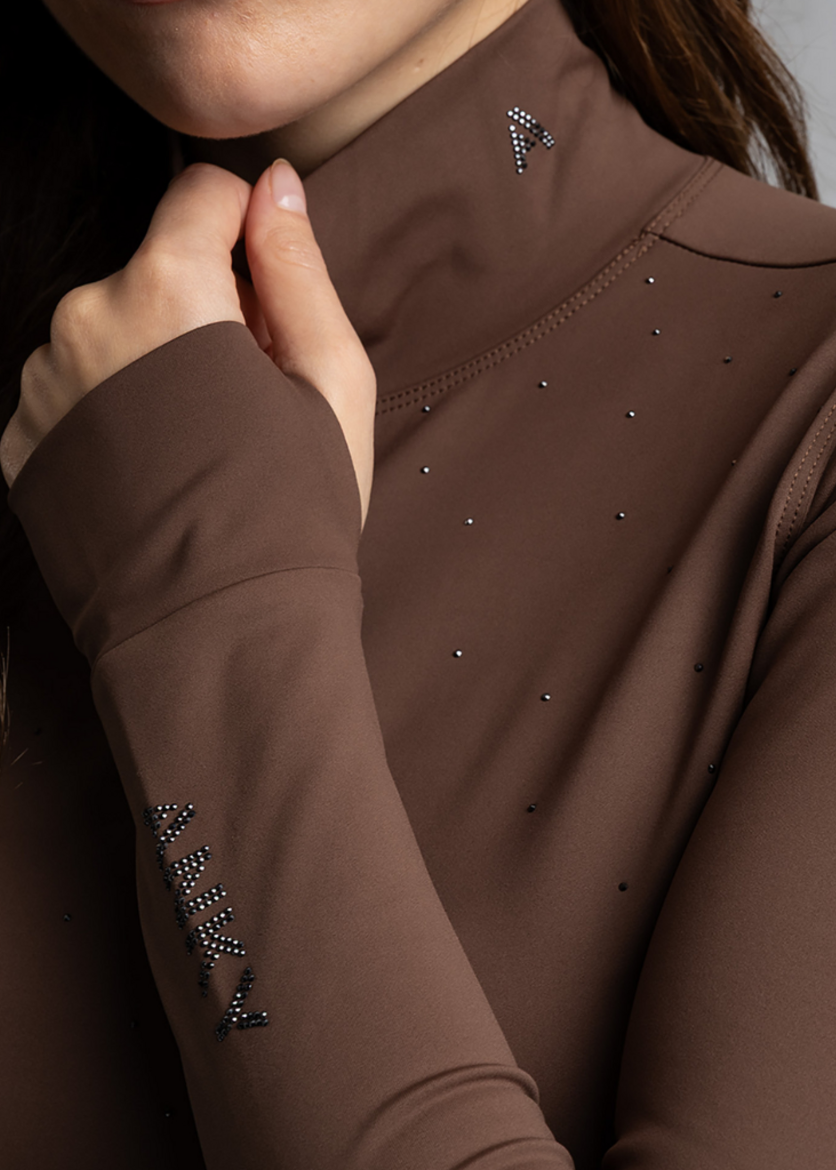Anky ANKY Mockneck Dames Shirt  A67317 Chestnut